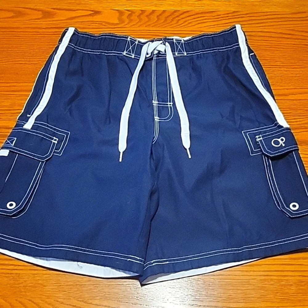 Ocean Pacific Dark Navy Athletic Shorts - Picture 2 of 4